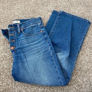 MADEWELL cropped slim wide leg jean!